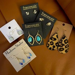 LOT of earrings- 6 pairs